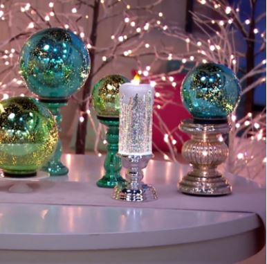 Magical Colour Electronic LED Waterproof Candle With Glitter