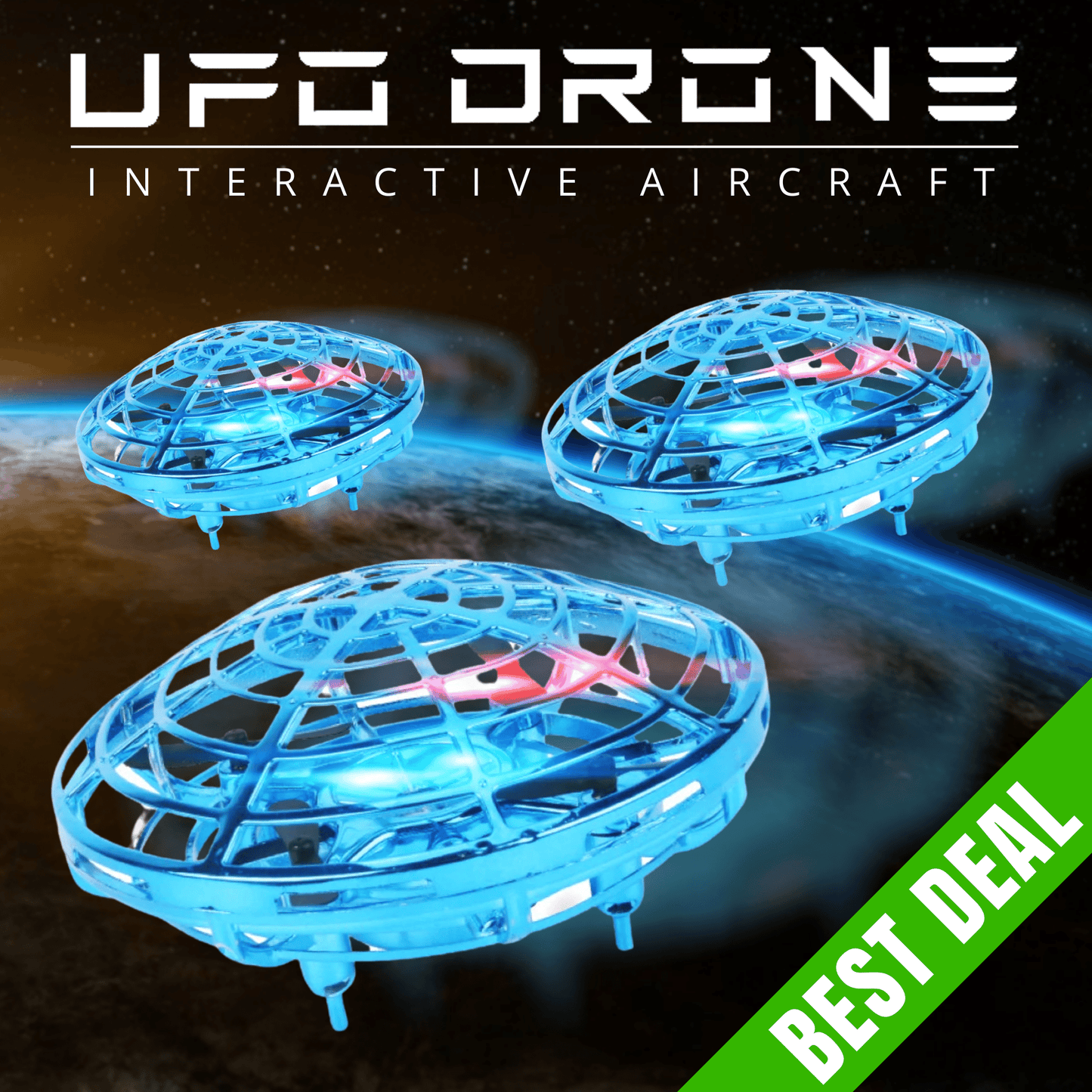 Super ufo flying toy 3 BUNDLE