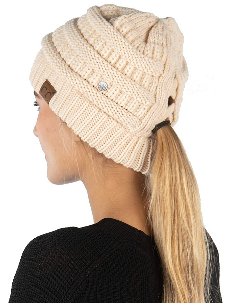 Comfy Ponytail Beanie Hat❄️