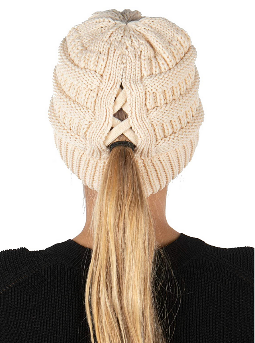 Comfy Ponytail Beanie Hat❄️