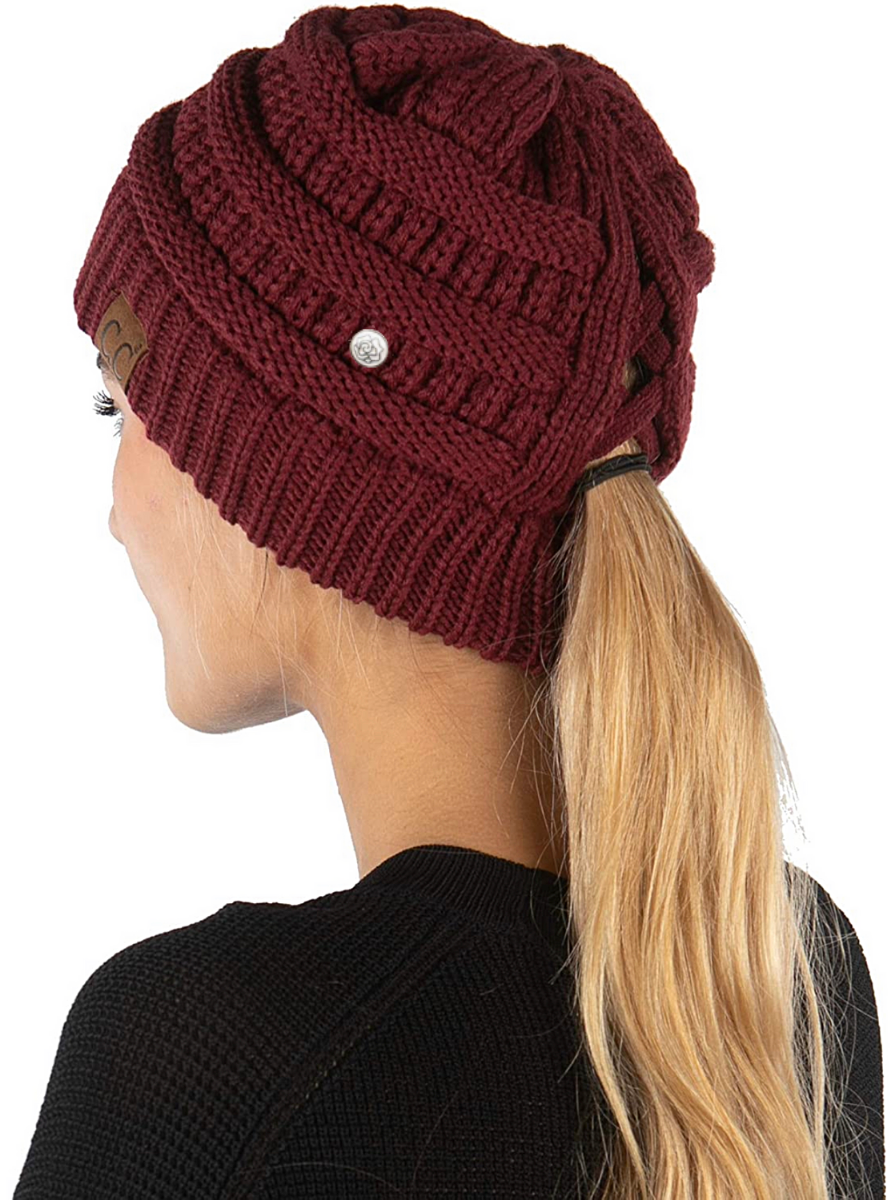 Comfy Ponytail Beanie Hat❄️