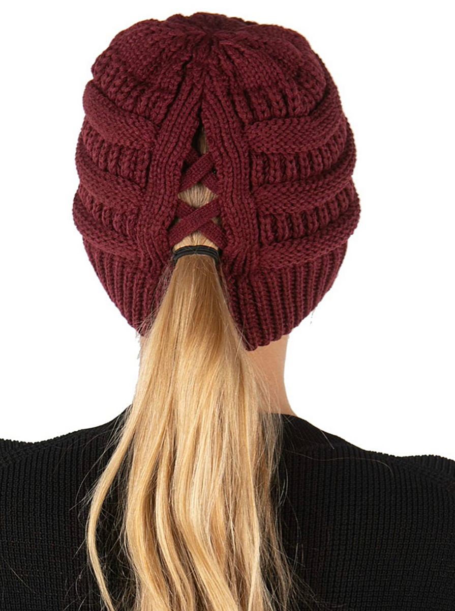 Comfy Ponytail Beanie Hat❄️
