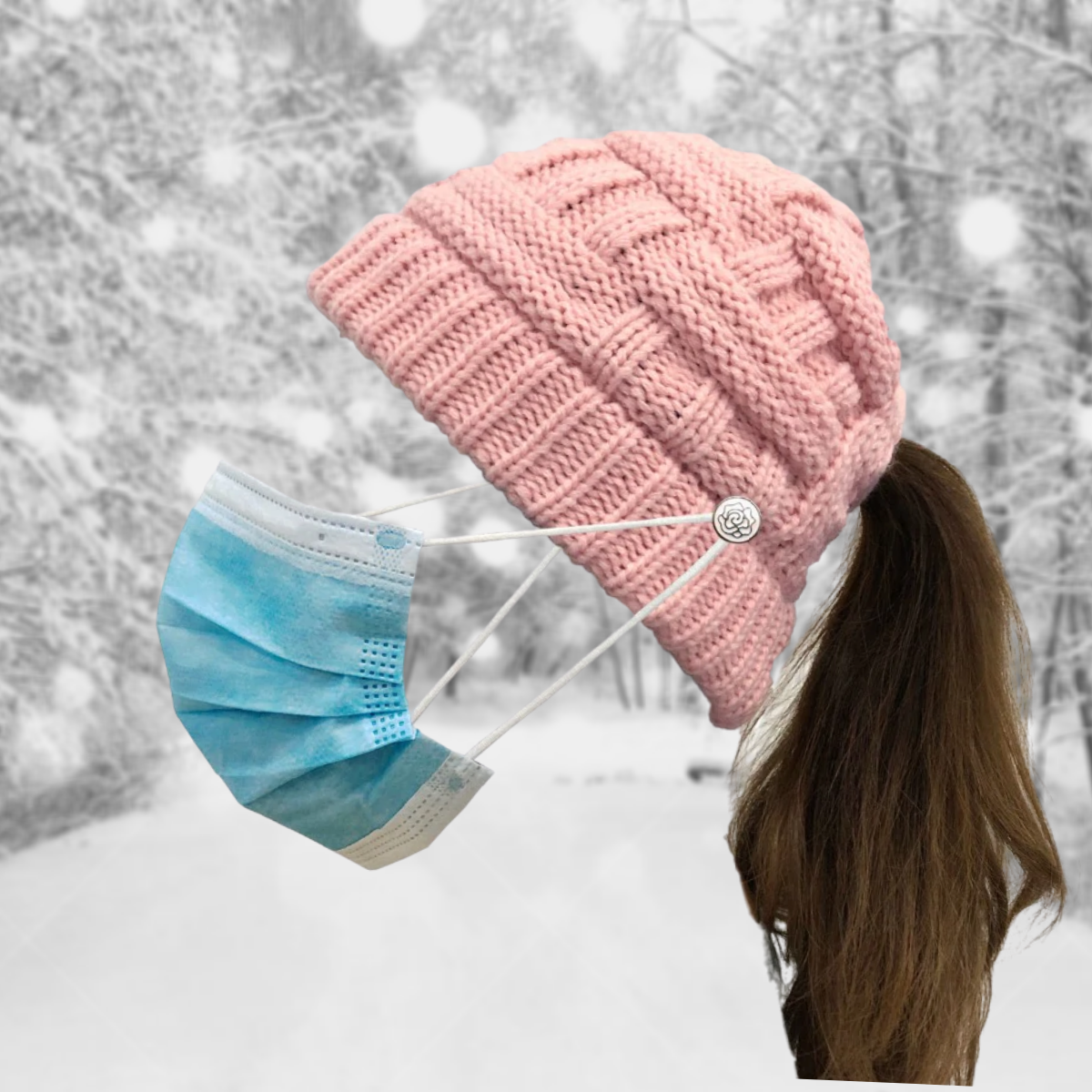 Comfy Ponytail Beanie Hat❄️