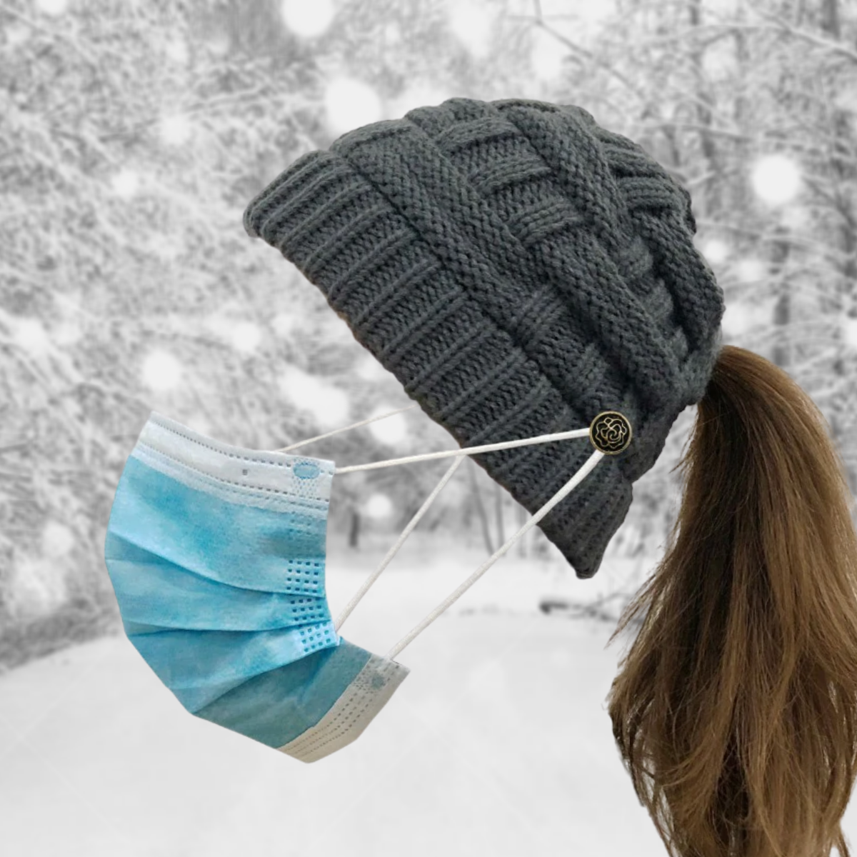 Comfy Ponytail Beanie Hat❄️