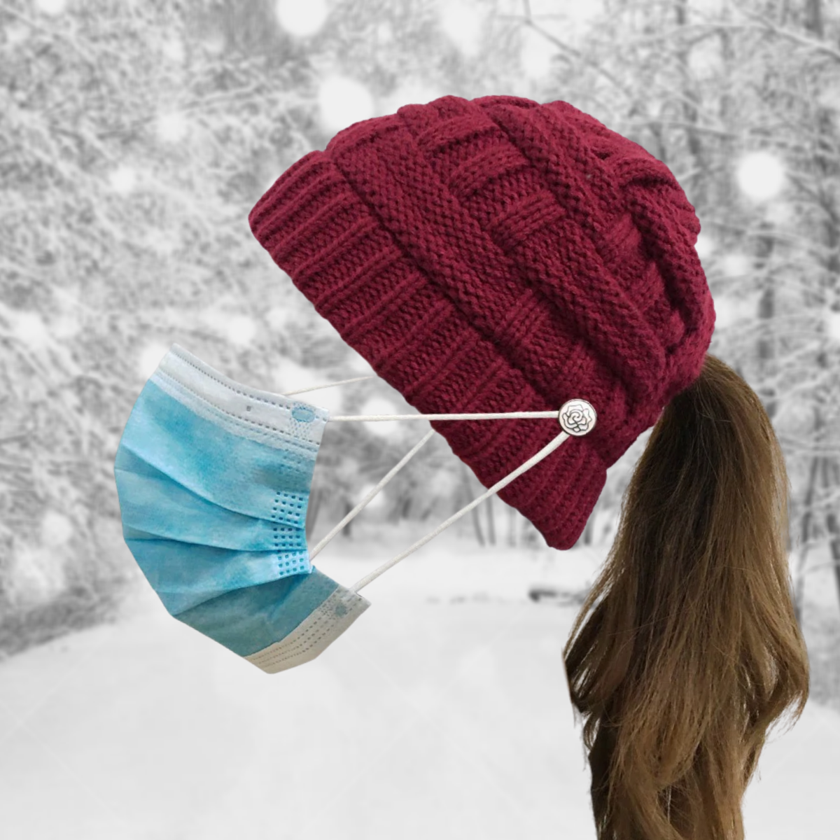 Comfy Ponytail Beanie Hat❄️