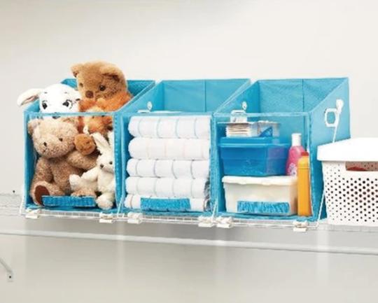 Closet swing - top shelve closet caddy storage box