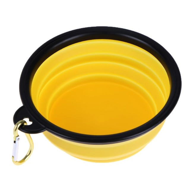 Portable Folding Feeding silicine Bowl