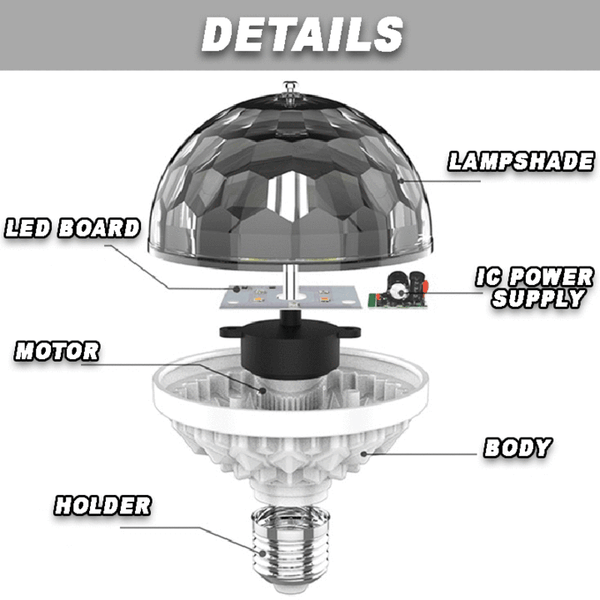 Instant Disco - The portable screw-in disco ball