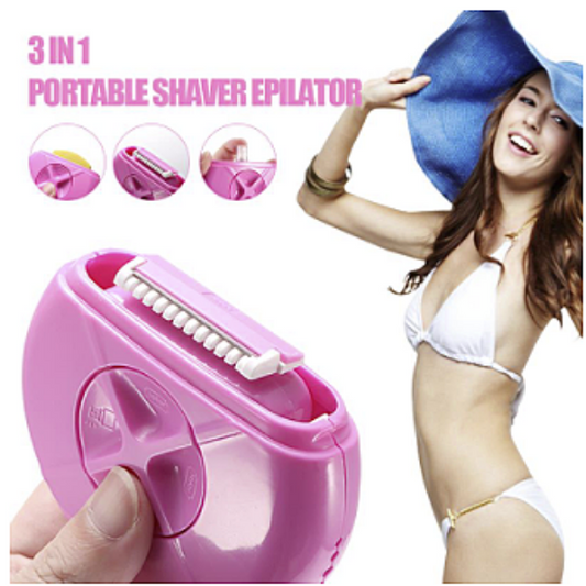 All in one portable razor