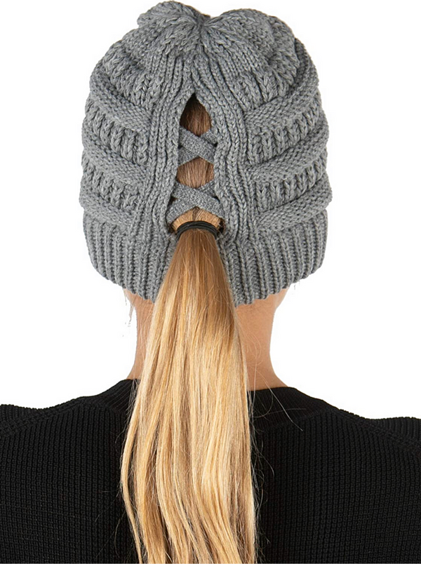 Comfy Ponytail Beanie Hat❄️
