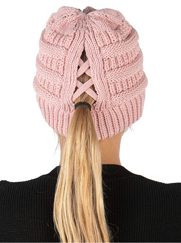 Comfy Ponytail Beanie Hat❄️
