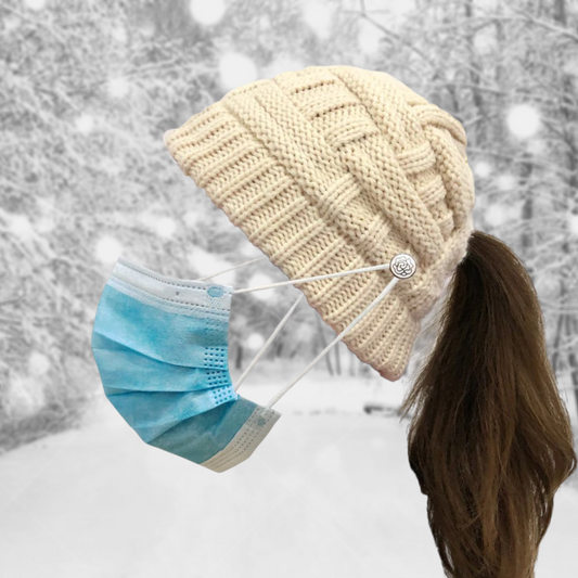 Comfy Ponytail Beanie Hat❄️