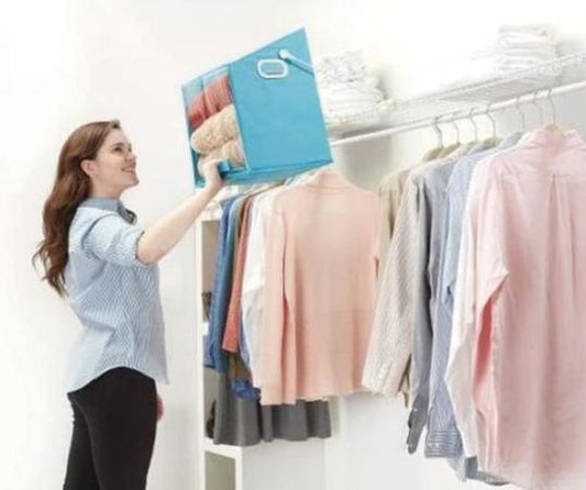 Closet swing - top shelve closet caddy storage box